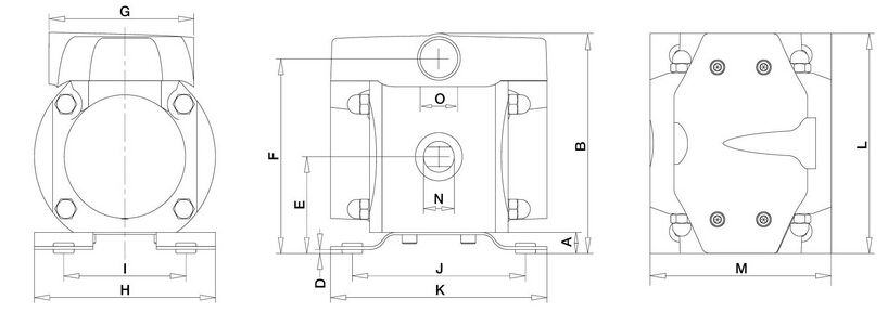 ALBIN氣動(dòng)隔膜泵AD30結(jié)構(gòu)圖